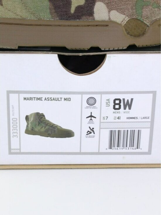 New Altama Maritime Assault Camouflage Military Mid Shoe (8 US)